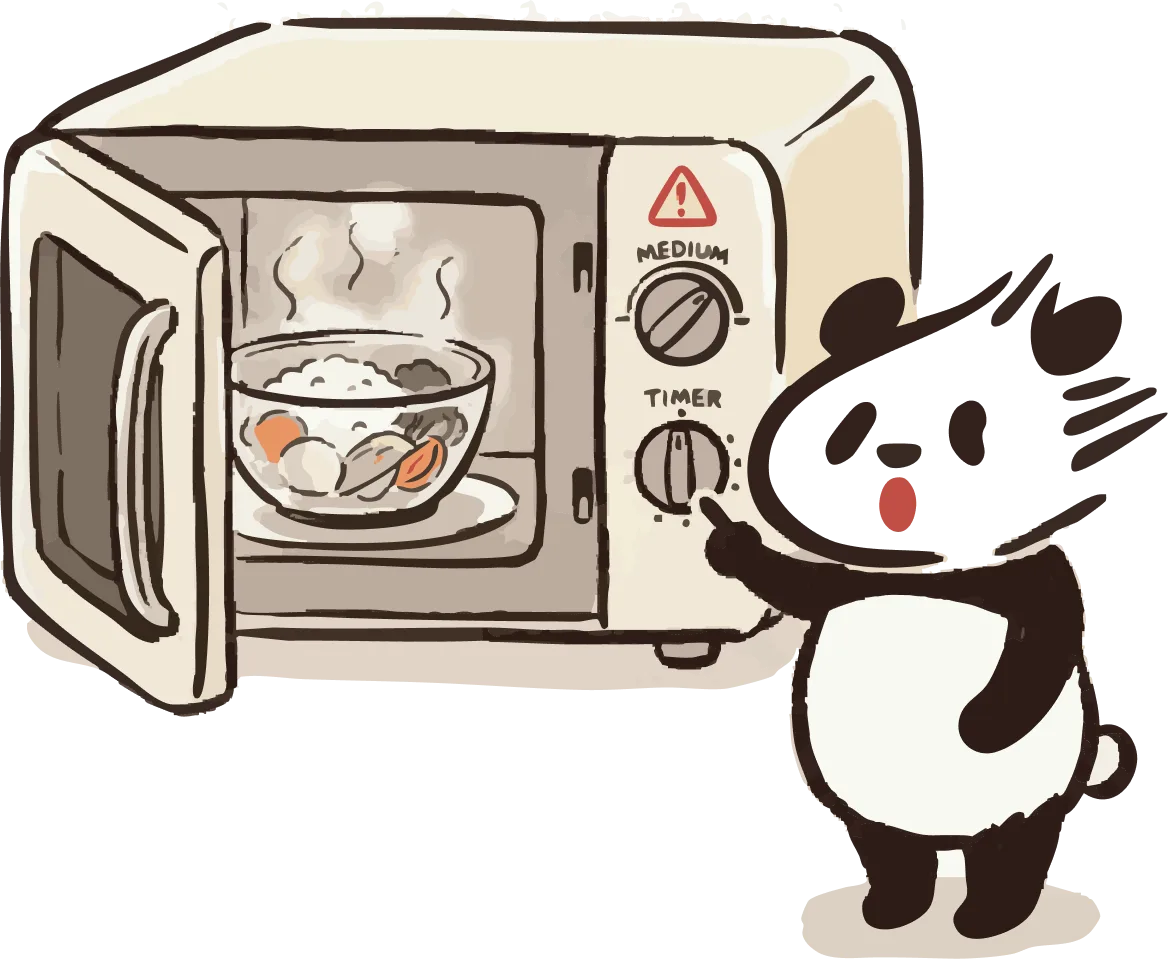 電子レンジでの温め方