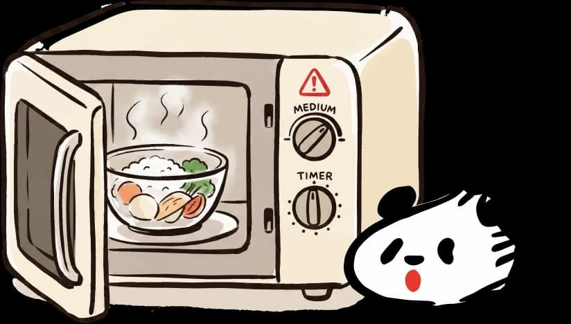 電子レンジでの温め方
